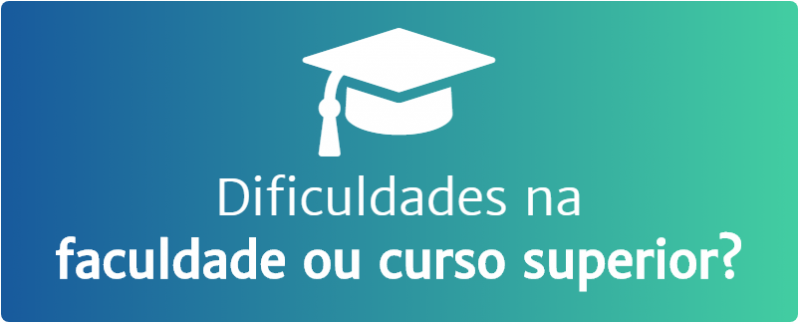 Dificuldades faculdade